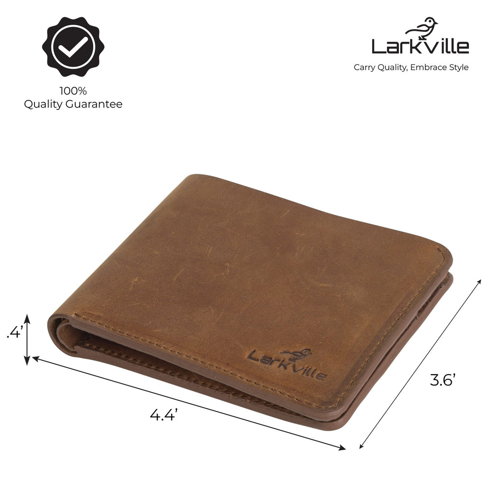 Wayfarer crazy horse leather bifold wallet dimensions