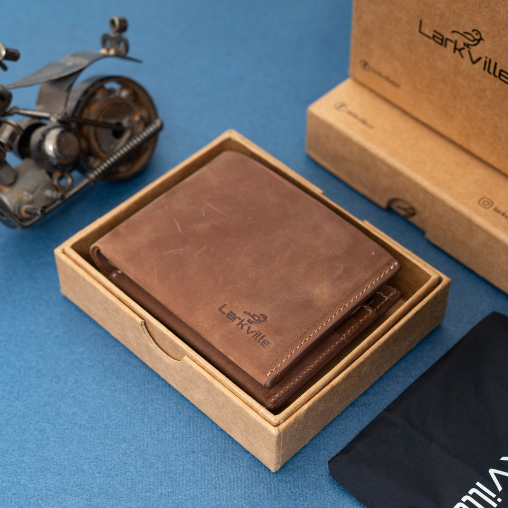 Drifter crazy horse leather bifold wallet, photo 12