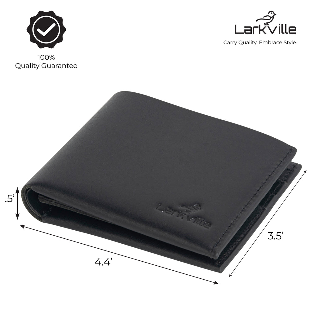 Heritage Bifold full grain leather wallet in Black, photo 6