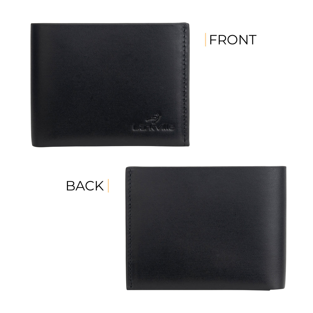 Heritage Bifold full grain leather wallet in Black, photo 12