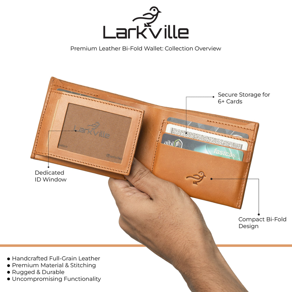 Heritage Bifold full grain leather wallet in Natural, photo 2