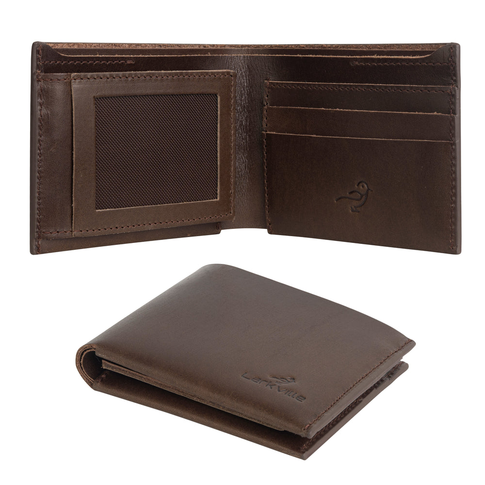 Heritage Bifold full grain leather wallet in Nut Brown, photo 6