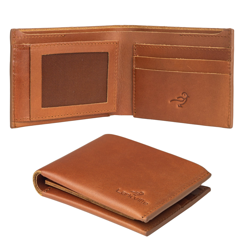 Heritage Bifold full grain leather wallet in Brown, photo 6