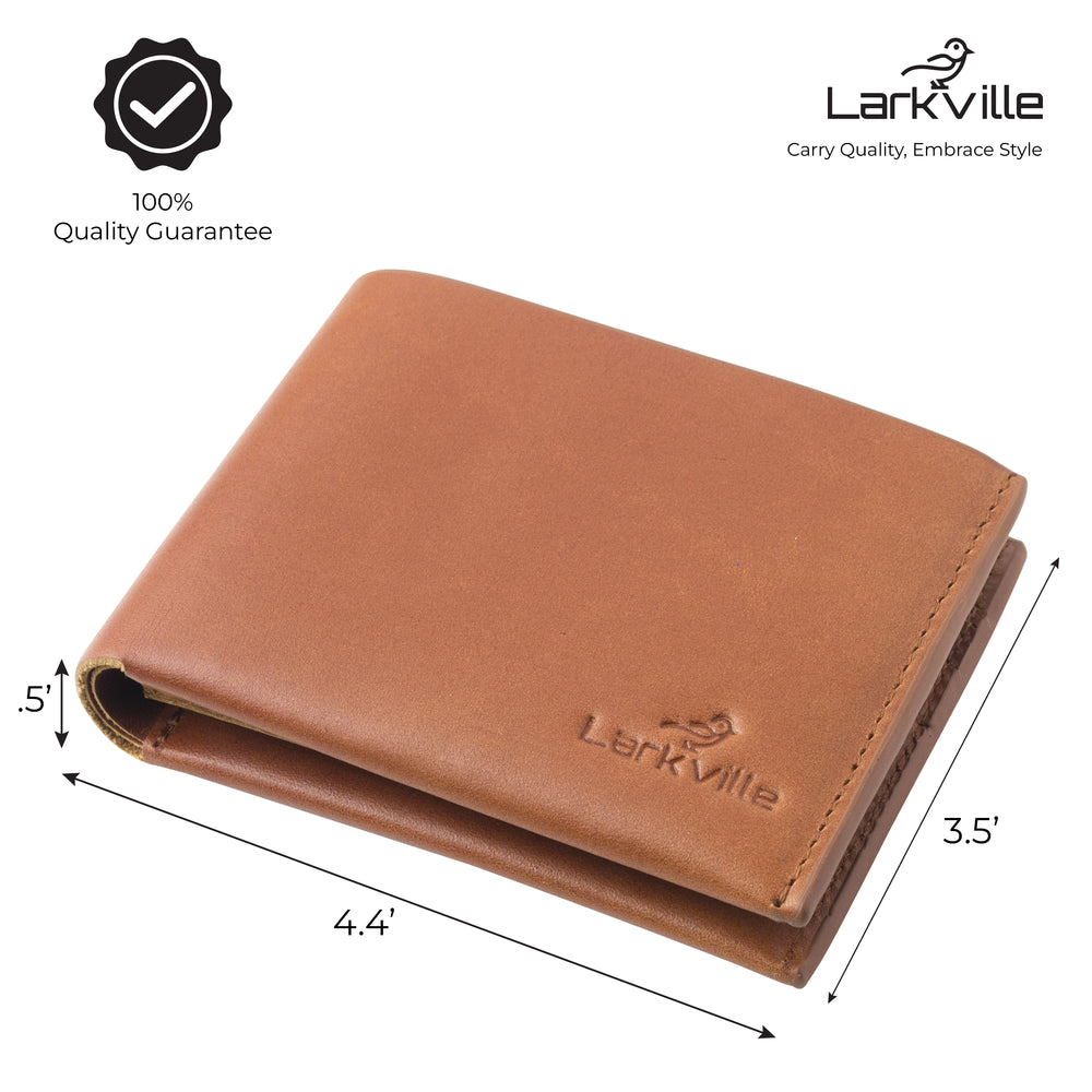 Heritage Bifold full grain leather wallet in Brown, photo 9
