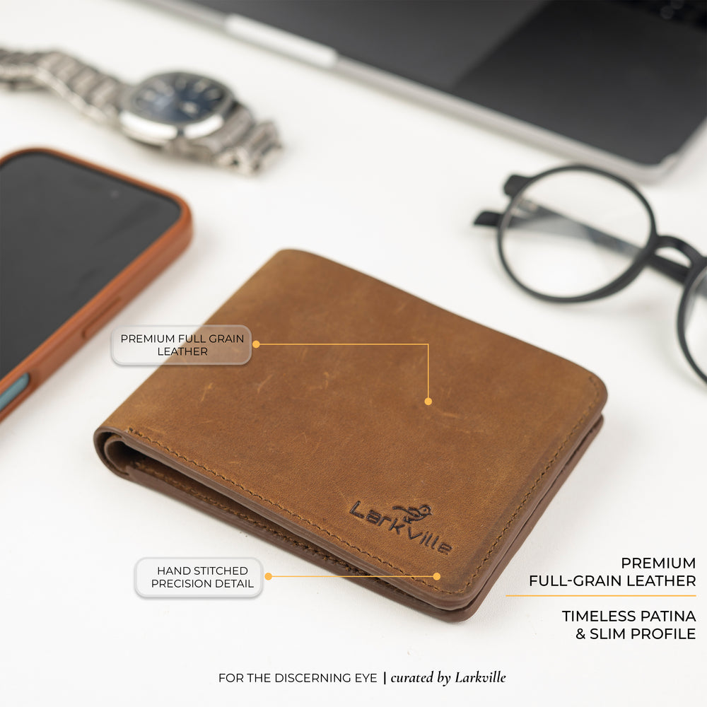 Wayfarer crazy horse leather bifold wallet, photo 10